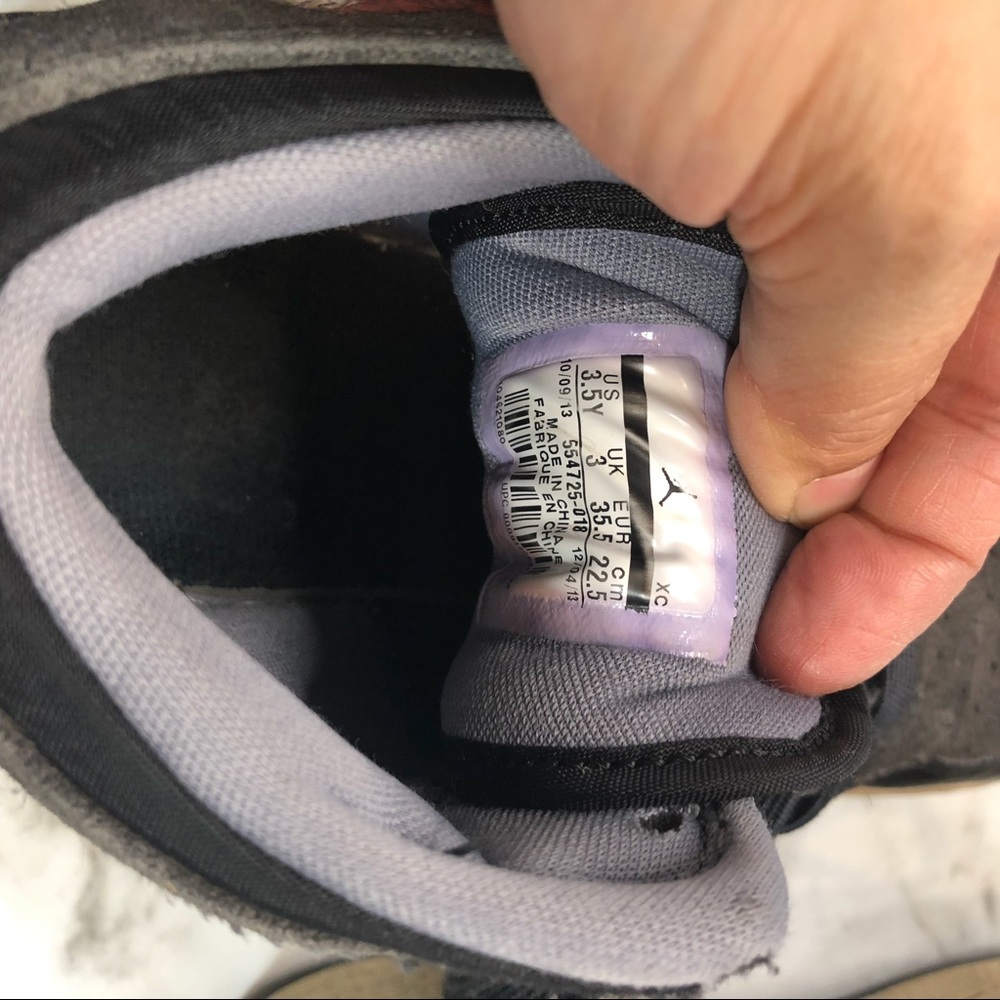 AIR JORDAN 1 MID 'ANTHRACITE' Size 3.5 - Picture 7 of 9